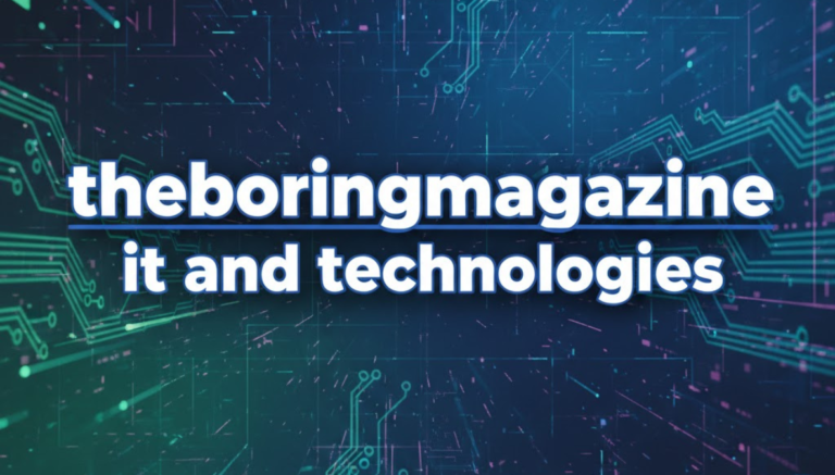 theboringmagazine it and technologies