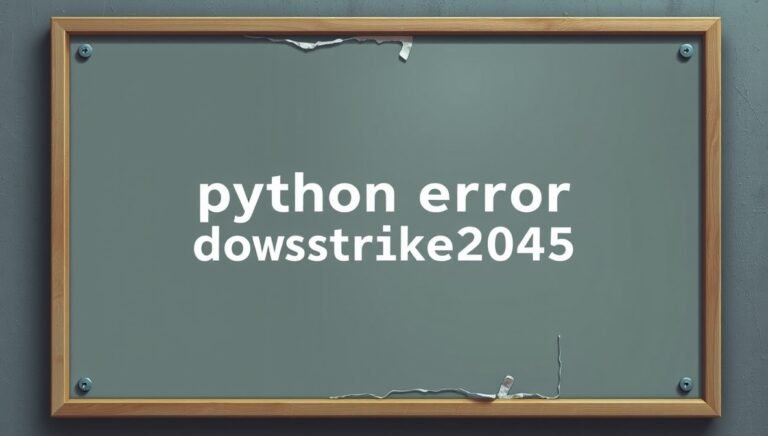 python error dowsstrike2045