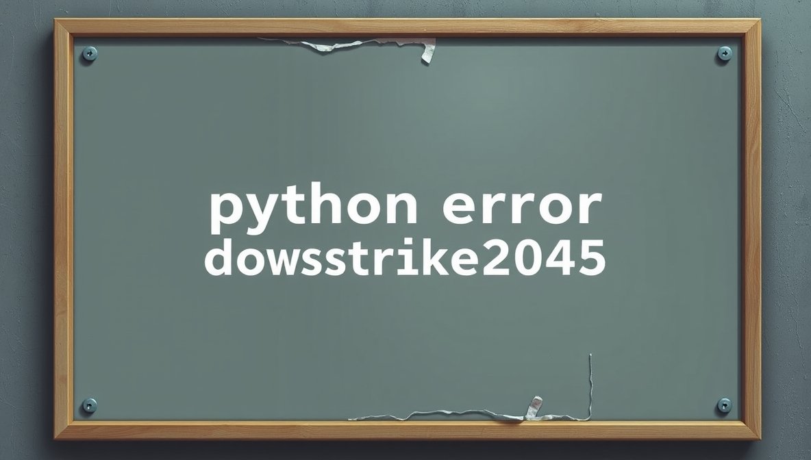 python error dowsstrike2045